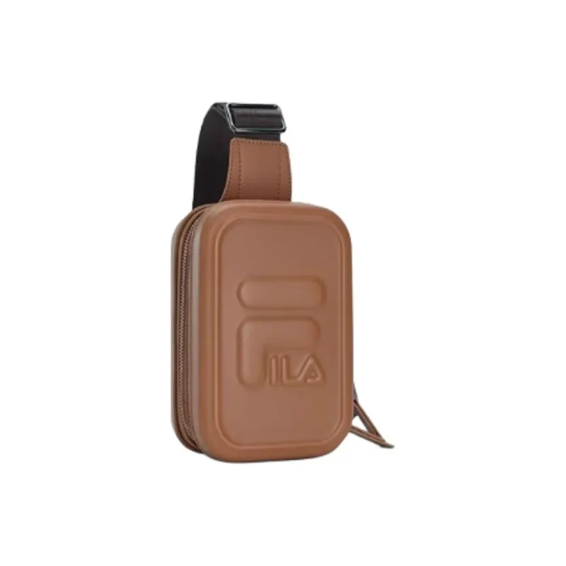 FILA PU Sling Bag Mini Unisex Dark Coffee-1