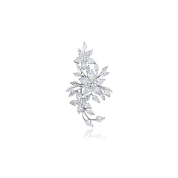 VIOLET Synthetic Cubic Zirconia Brooches Women's