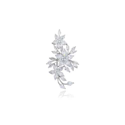 VIOLET Synthetic Cubic Zirconia Brooches Women's