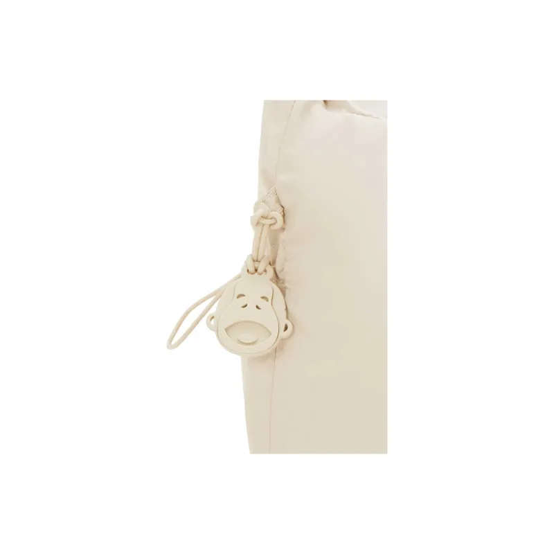 Kipling Fabric Cloud Bag, Shoulder Bag, Crossbody Bag Medium Size Unisex Simple Beige/Simple Rose Pink/Simple Black-1