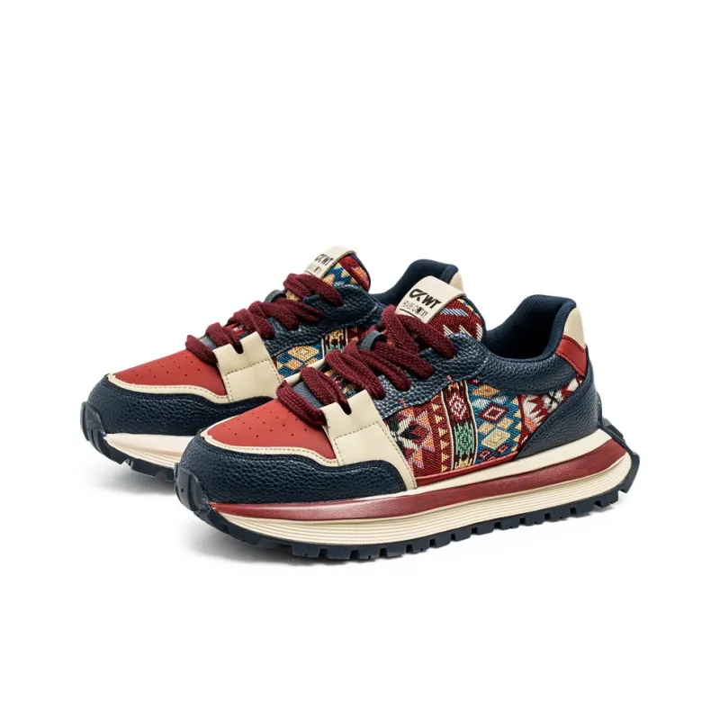 Team Bees Abrasion Resistant Slip Resistant Low Top Chunky Sneakers Men's-2
