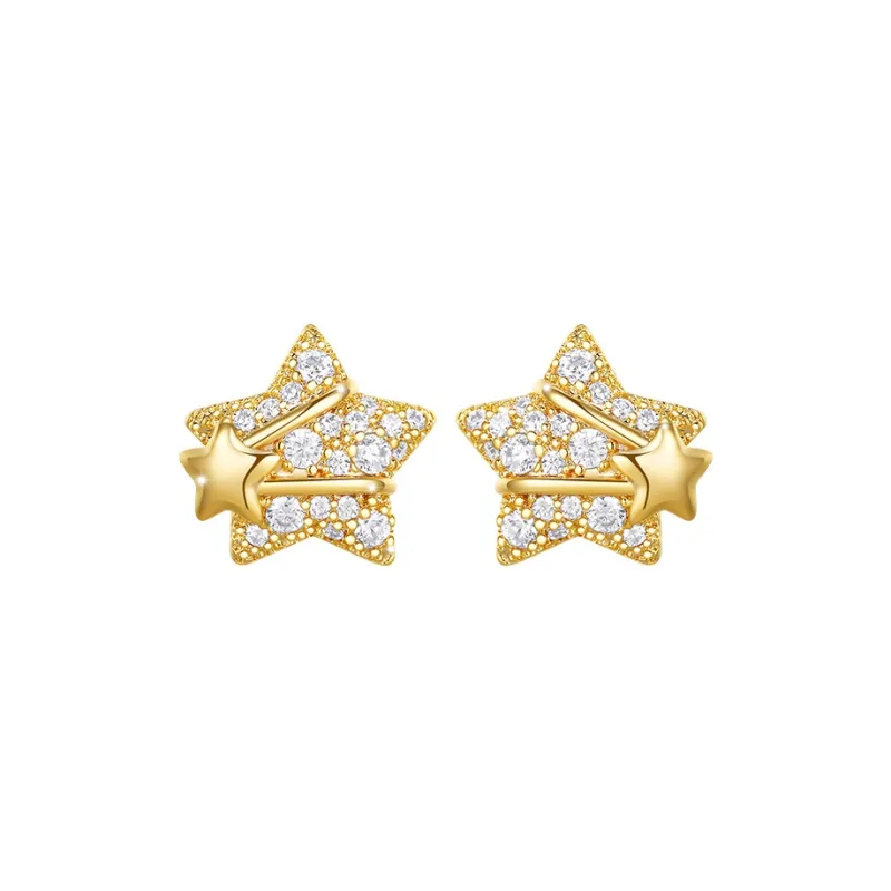 Zoo Jewel Copper Stud Earrings Women's-0