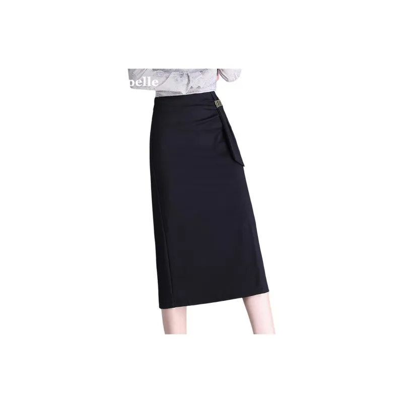 La Chapelle Casual Long Skirt Women's Black-3
