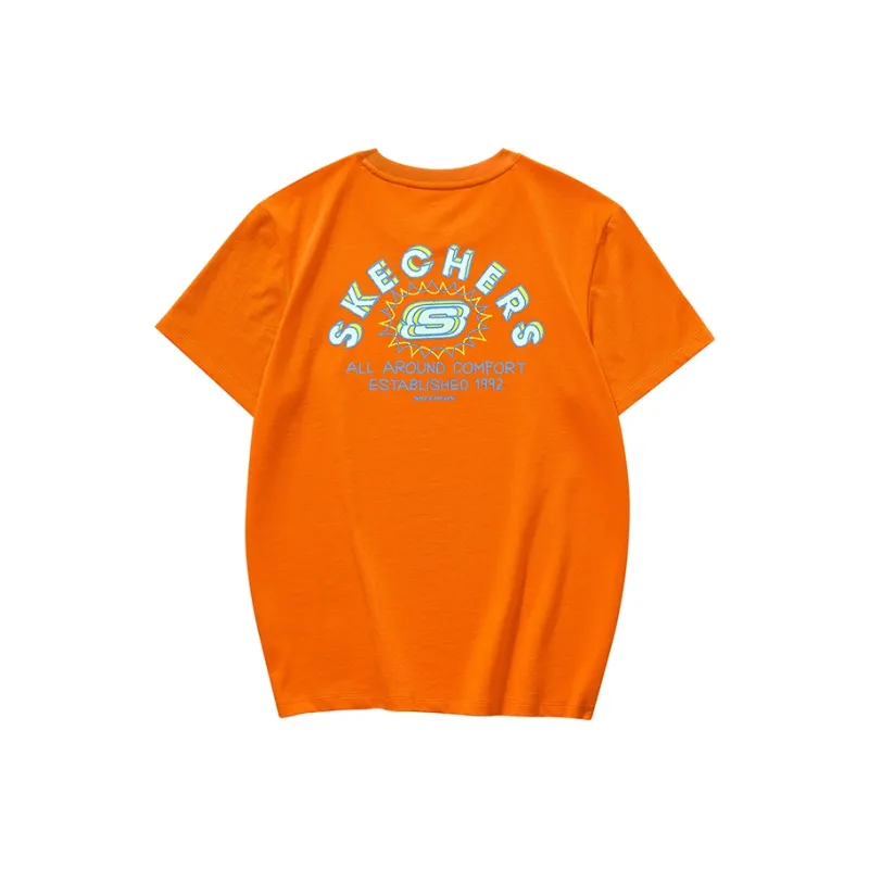 Skechers Colorful T Shirt Unisex Parrot Orange 006R-1