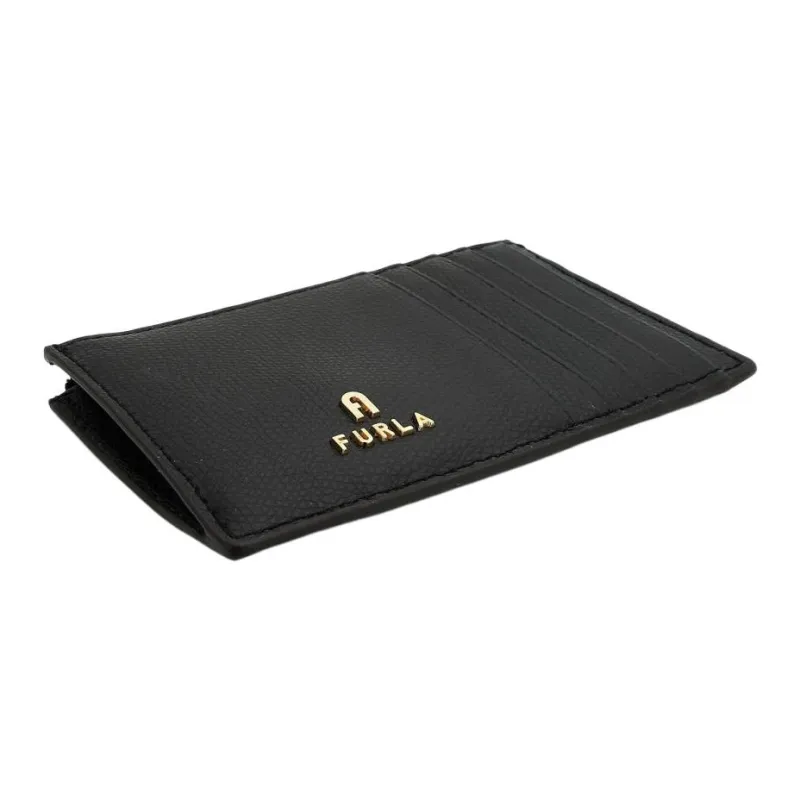 Furla Leather Card Holder Women's Black-2