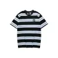Black Sole with White and Blue Stripes/045S