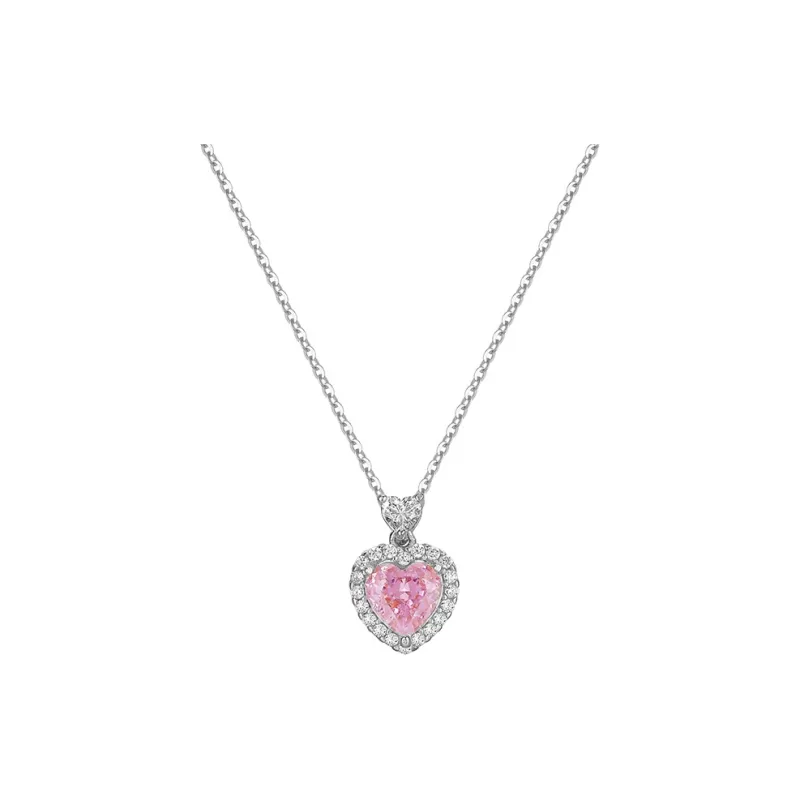 Lockstarfy S925 Silver Ice Flower Stone Zircon Necklaces Women's-0