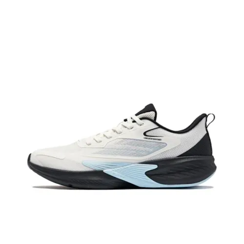 Erke Gradual Shadow 2.0 Breathable And Wear resistant Low Top Casual Running Shoes Men's White Black