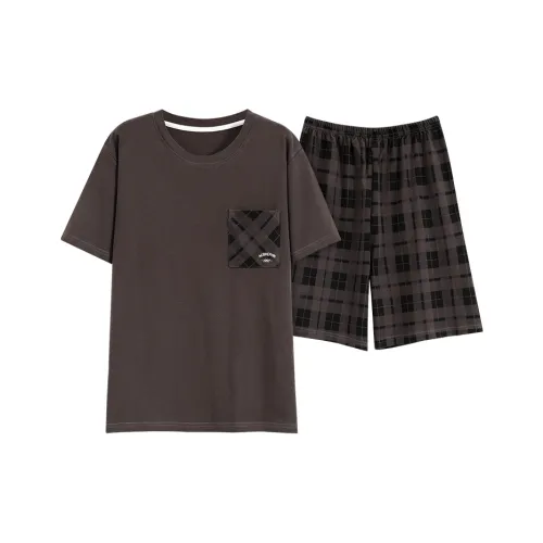 MADALLO Pajama Set Men's Dark Brown