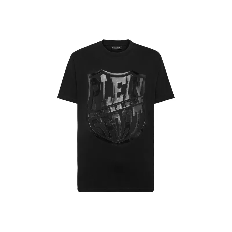 PLEIN SPORT Logo print Cotton T shirt-0
