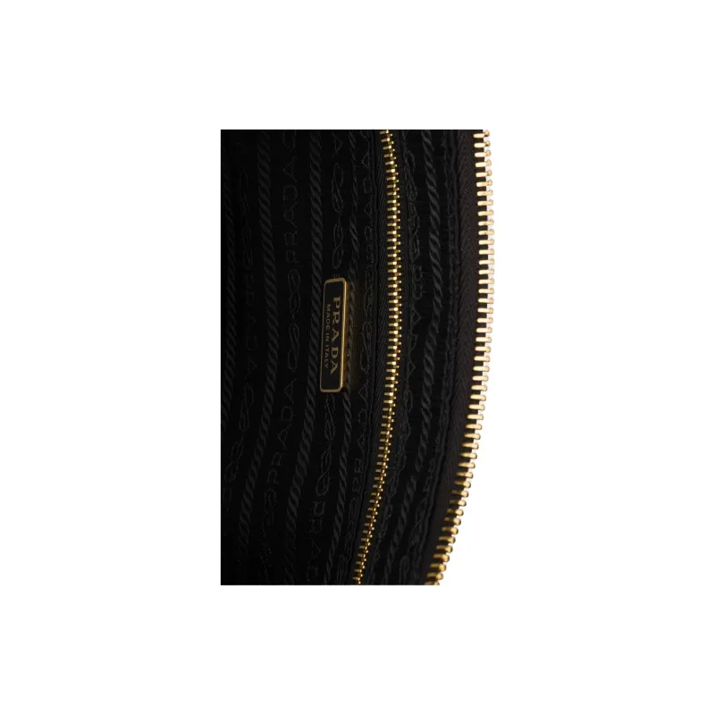 PRADA Re Nylon Recycled Nylon Crescent Bag Shoulder Bag Women's Black-5