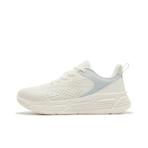361° Abrasion Resistant Breathable Slip Resistant Low Top Running Shoes Women's White Glass Blue