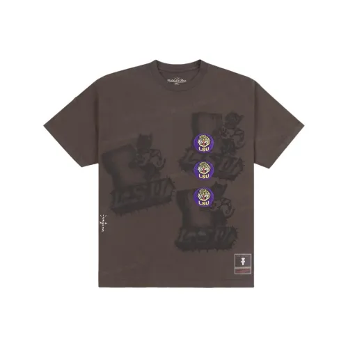 Travis Scott X Mitchell & Ness Lsu Tigers Seal T Shirt