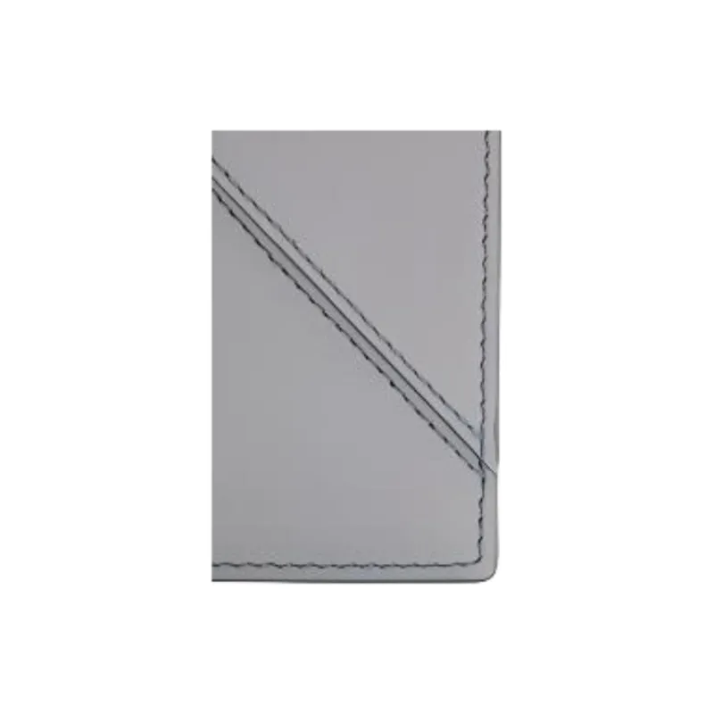 LOEWE Puzzle Cow Leather Card Holder Wallet Men's Asphalt Gray-4