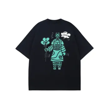 Guuka x AGAHO Short Sleeved T Shirts Men's Black