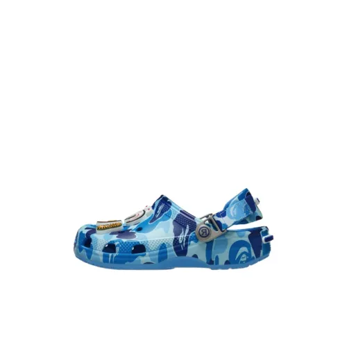 Crocs Classic Clog A Bathing Ape Abc Camo Blue Kids