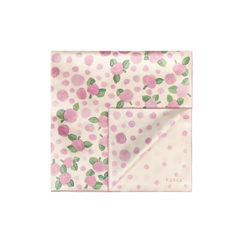Furla Mulberry Silk Scarves Women's Pink-1