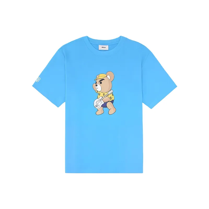 MLB Frown Bear Series T-Shirt Unisex San Francisco Giants/Deep Sea Blue-0