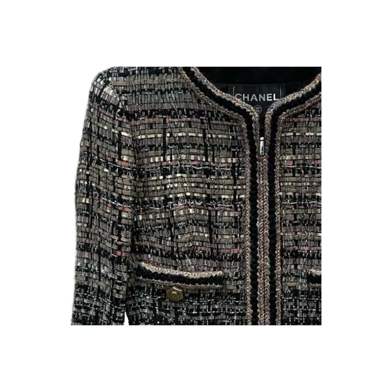 CHANEL Jackets Coats Women's Black-2