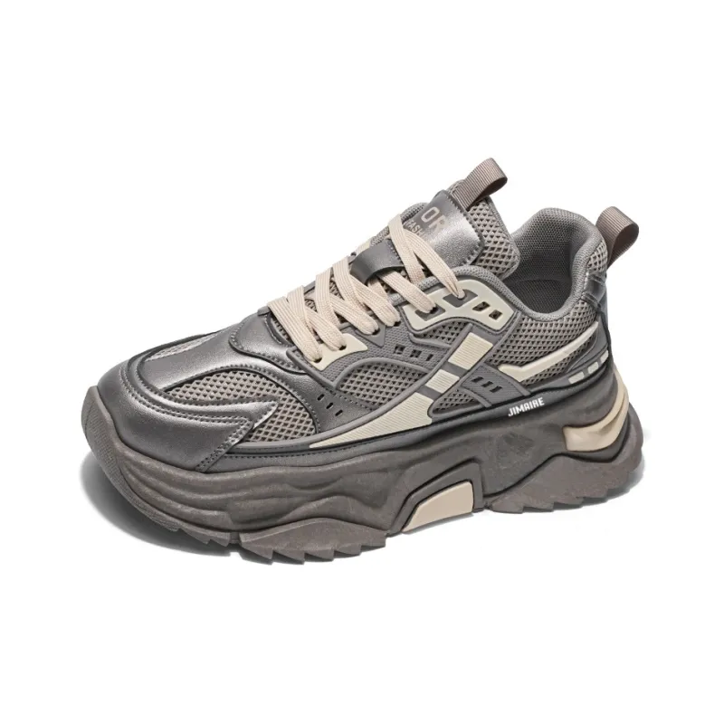 King Jinmai Slip Resistant Breathable Low Top Chunky Sneakers Men's-4