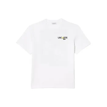 LACOSTE Graphic print Cotton T shirt