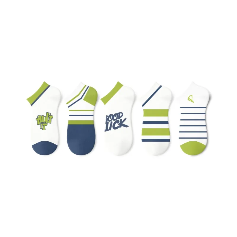 Primeet Ankle Socks Men's 5 Pack-10