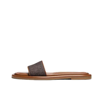 MICHAEL KORS Slide Slippers Women's Brown