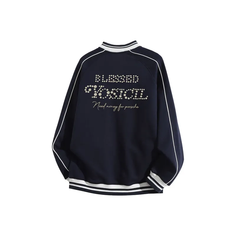 YOSICIL Baseball Jacket Unisex Light Heather Gray-5