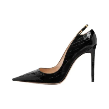 TF ANGELINA Slim Heel High Heels 10.5cm Women's Black