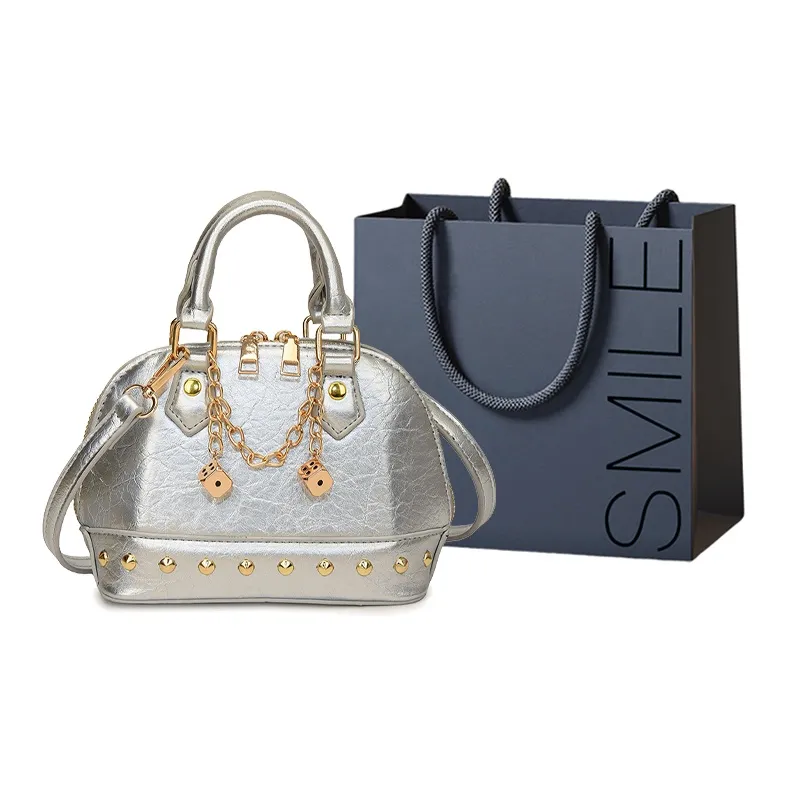 SWIMADE PU Handbag Women's Silver/Black/Red/Gold-7