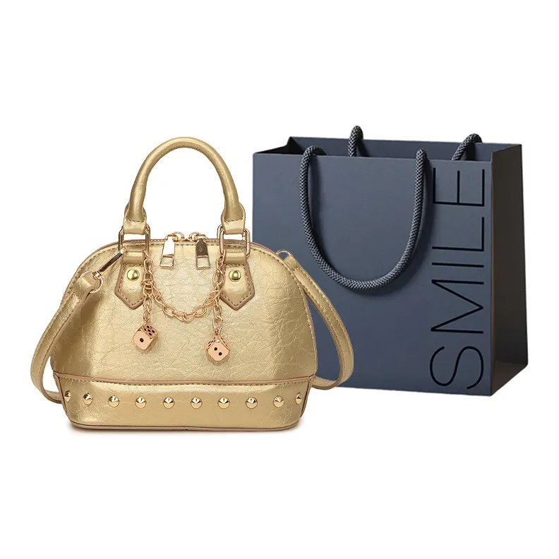 SWIMADE PU Handbag Women's Silver/Black/Red/Gold-0