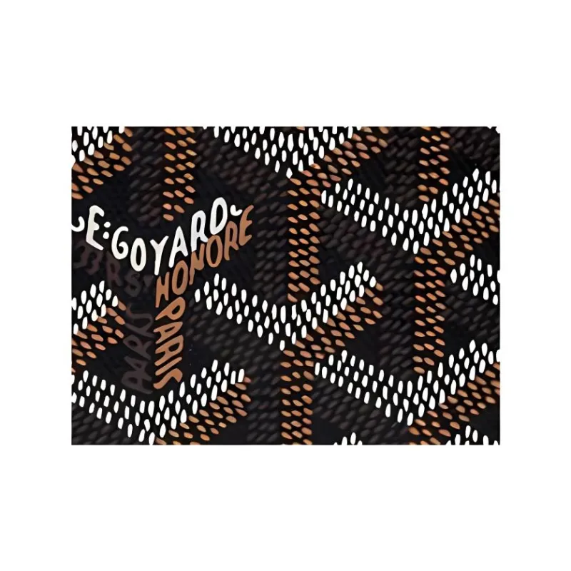 GOYARD SAINT FLORENTIN Canvas With Leather Wallet Unisex Black-4