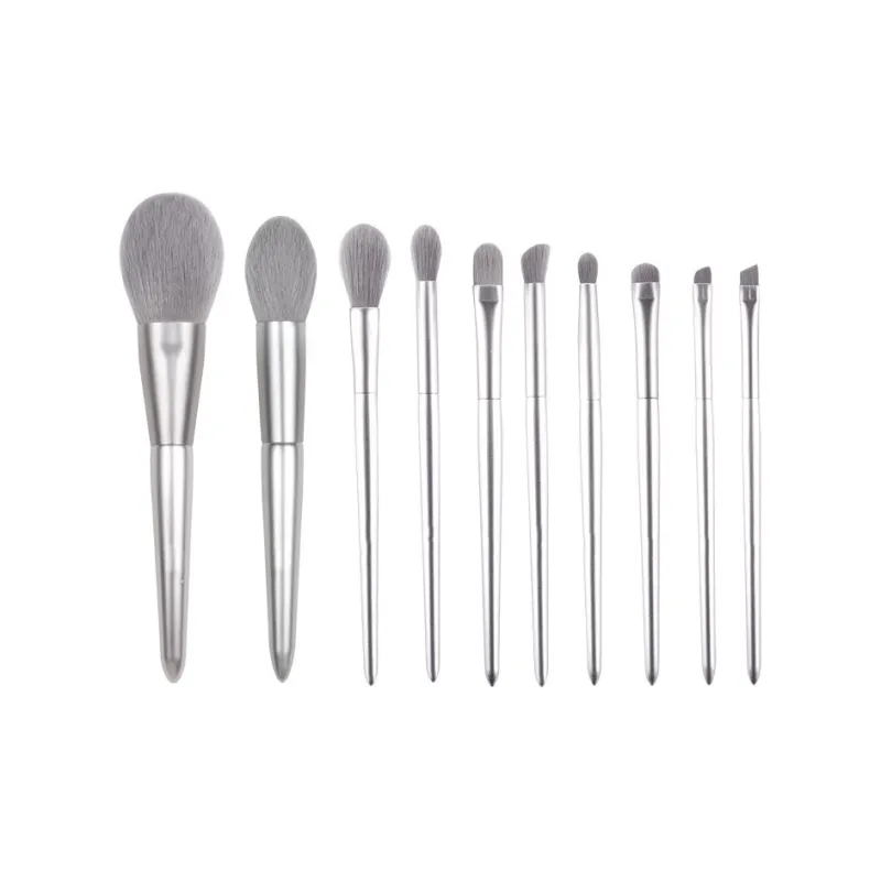 XIBI Flowing Light Fiber Naked Makeup Brushes 10 Pcs-0