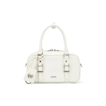 MCMIKO Cow Leather Crossbody Handbags Regular Women's Cool White