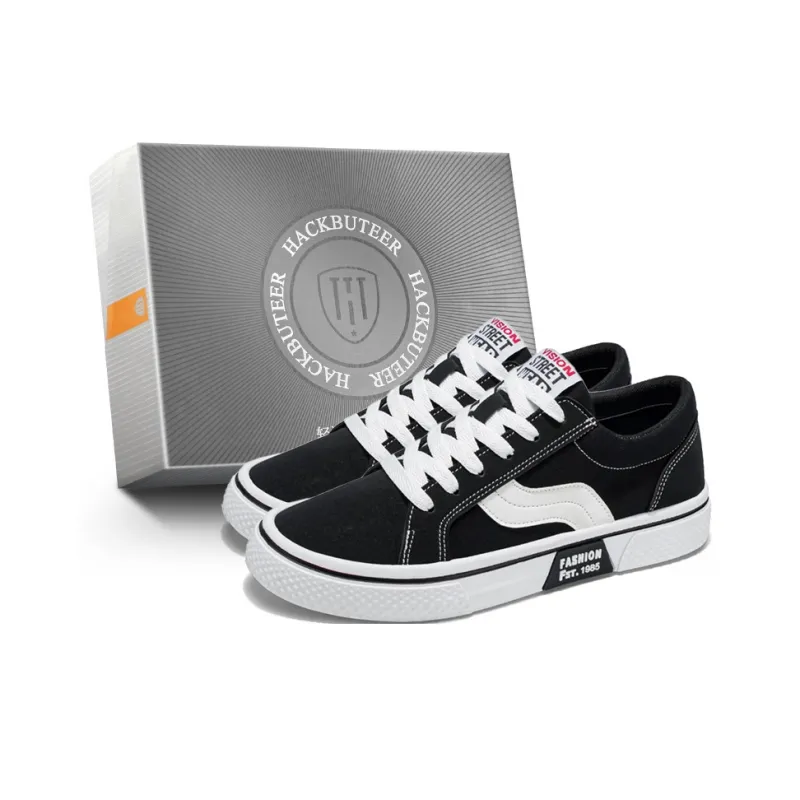 HACKBUTEER Low Top Skateboard Shoes Men's Box Included-6