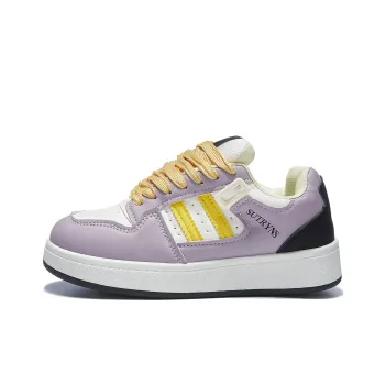 Little Red Man Anti Slip And Wear Resistant Height Increasing Low Top Skateboard Shoes Women's Purple