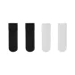 [4 Pack · Breathable]2 Pack Black+2 Pack White