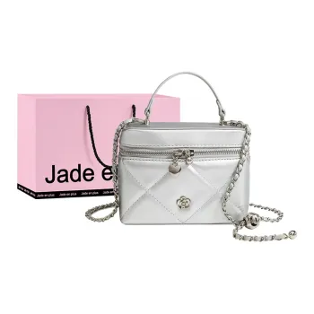 Jade En Plus PU Crossbody Handbags Regular Women's Glacier Silver/Elegant Black