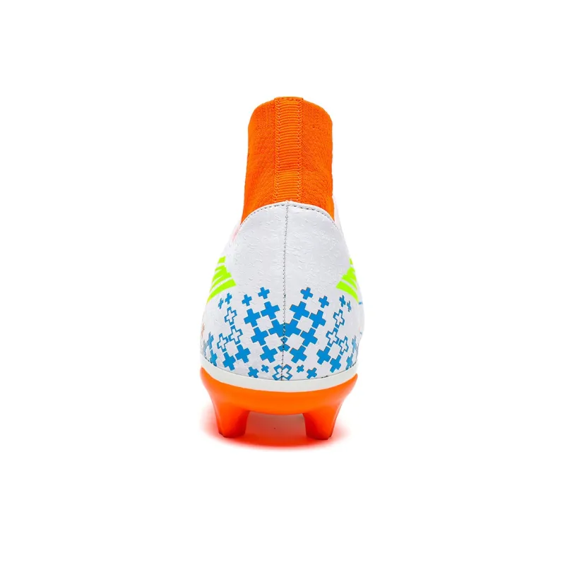 QIUTEXIONG FG Rubber Long Studs TF Rubber Broken Studs Slip Resistant Soccer Shoes Unisex-22