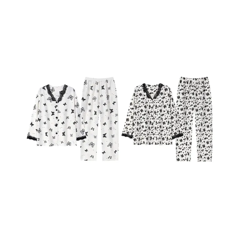 Herbal Primer Pajama Set Women's Combo Set-38