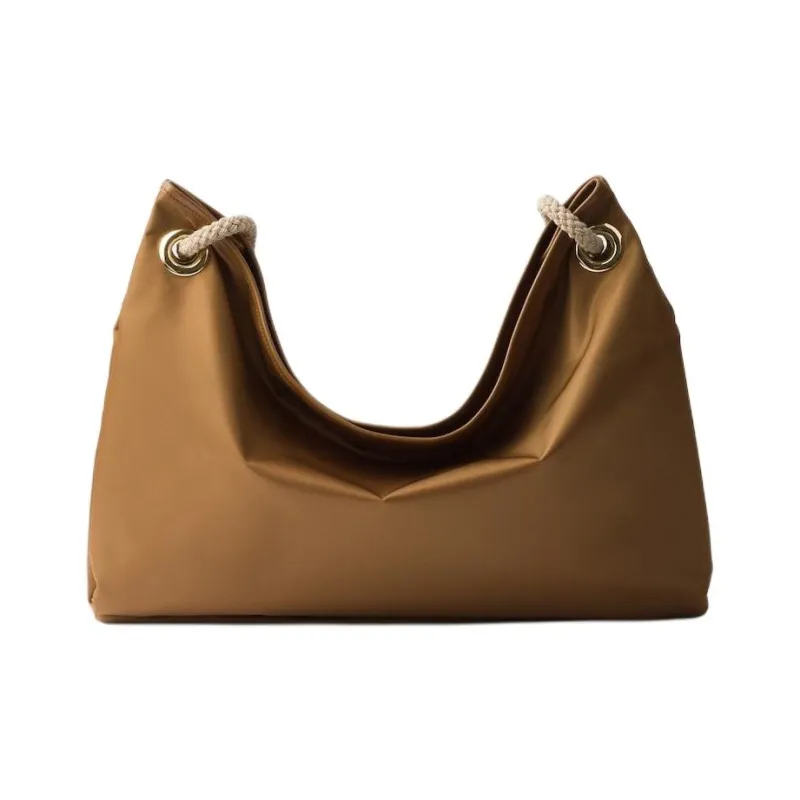 PRADA Re Nylon Recycled Polyamide Shoulder Bag Large Size Women's Brandy-2
