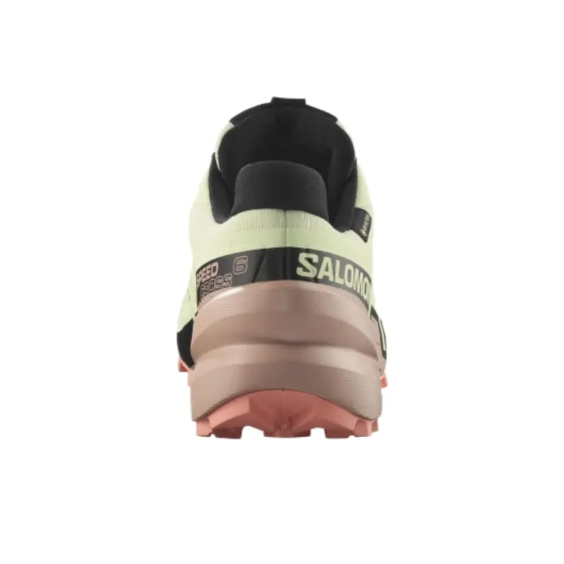 SALOMON Women's Speedcross 6 GORE TEX 'Lime Cream Mahogany Rose' Women's-3