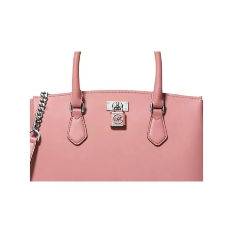 MICHAEL KORS MK Ruby Calfskin Tote Bag Shopping Bag Shoulder Bag Handbag Medium Size Women's Rose Pink-2