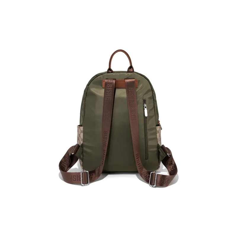 CLEVER& KETCH Oxford PVC Polyvinyl Chloride Backpack Women's Green/Black-3
