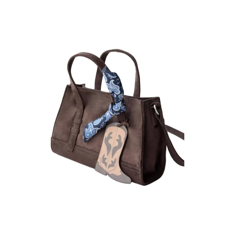 ZARA Polyester Shoulder Bag, Crossbody Bag, Handbag Mini Women's Brown-2