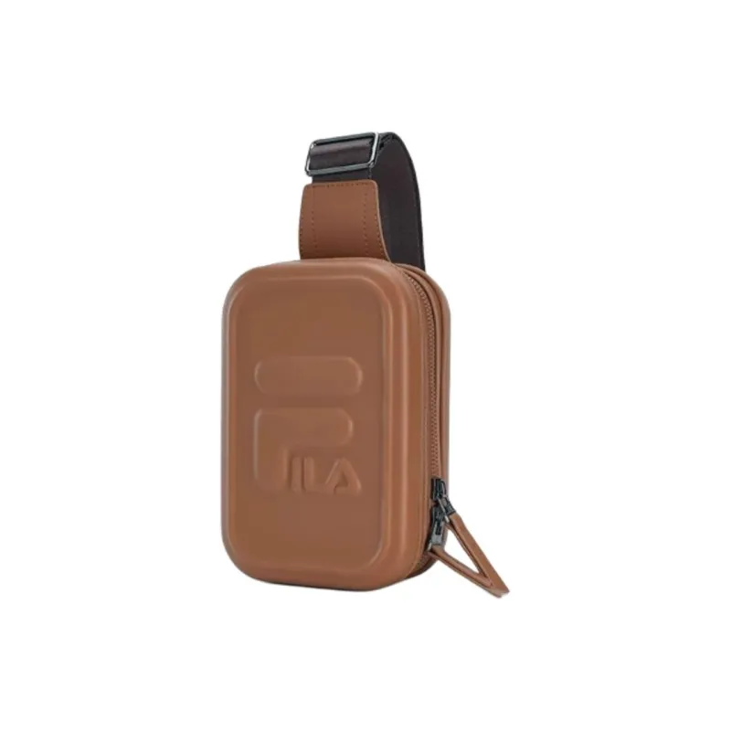 FILA PU Sling Bag Mini Unisex Dark Coffee-2