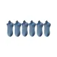 MYT-199 Breathable Ankle Socks, Haze Blue 6 Pack
