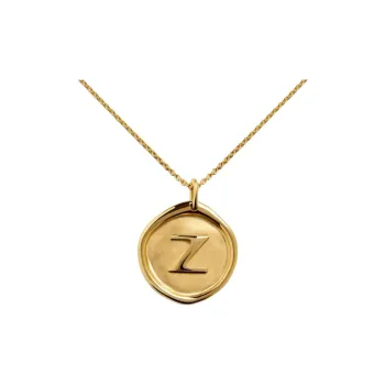Monica Vinader Sterling Silver 18K Gold Plated Necklaces Women's Gold