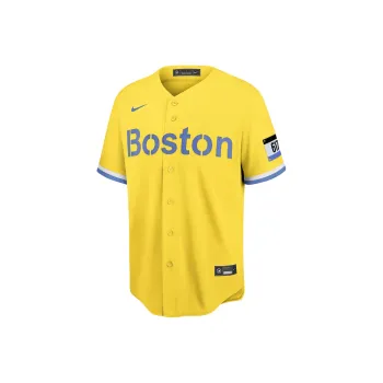 Nike MLB Boston Red Sox City Connect J.D. Martinez T-Shirt Men's Yellow