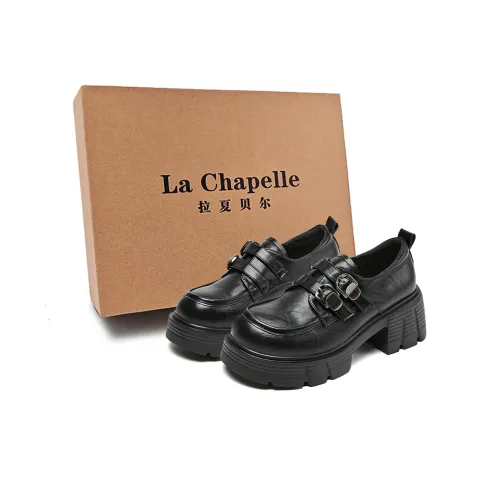 La Chapelle Chunky Heel High Heels Women's Black